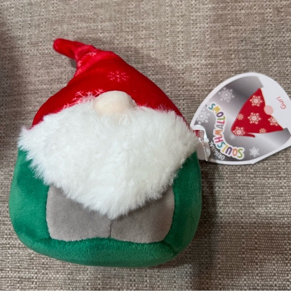 Squishmallow Guri The Gnome Christmas Holiday 5” New With Tags Stuffed Ornament - Picture 1 of 4